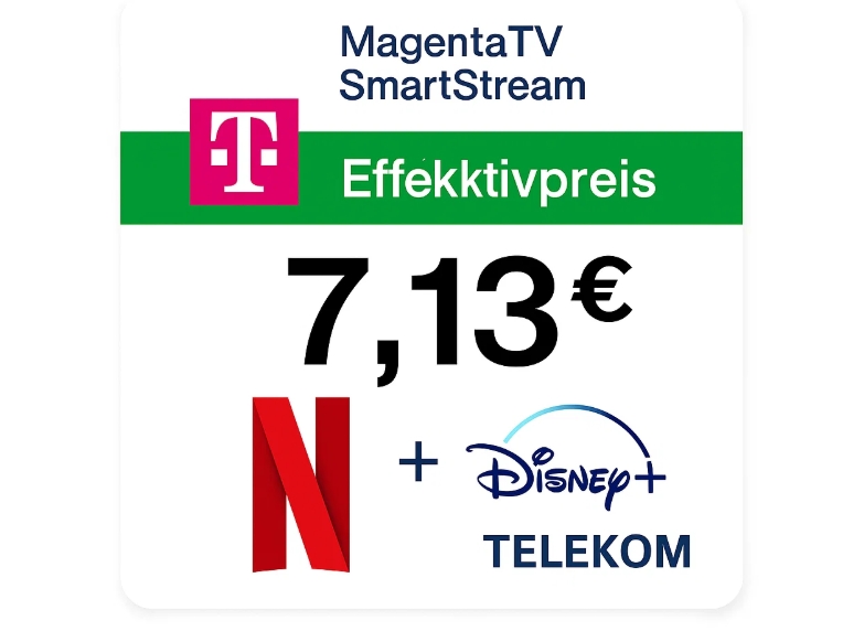 MagentaTV: Streamingtarif mit Disney und Netflix für effektiv 7,13 Euro