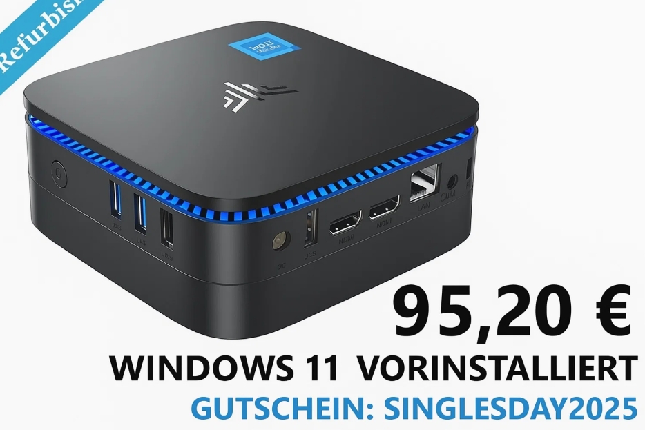 Ebay: Mini-PC Refurbed mit Windows 11 für 95,20 Euro frei Haus