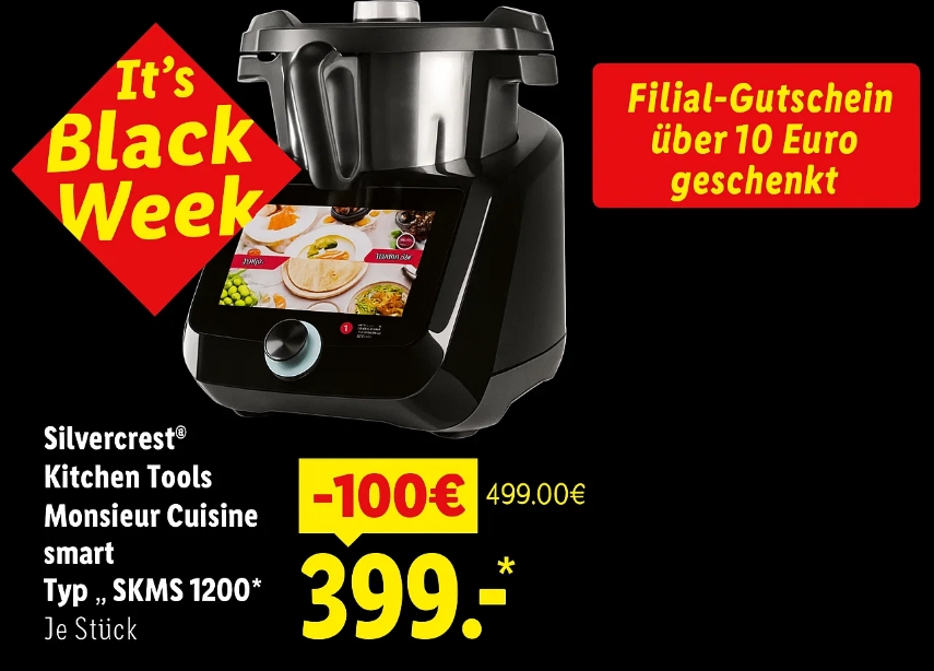 Lidl: Black Week mit Filial-Gutschein ab 100 Euro Warenwert