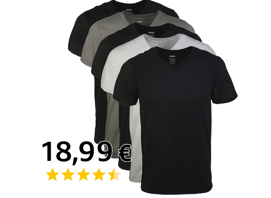 Amazon: Gildan-Shirts zum Stückpreis von 3,80 Euro