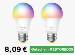 Ebay: Doppelpack smarte Birne Tapo L530E für 8,09 Euro frei Haus
