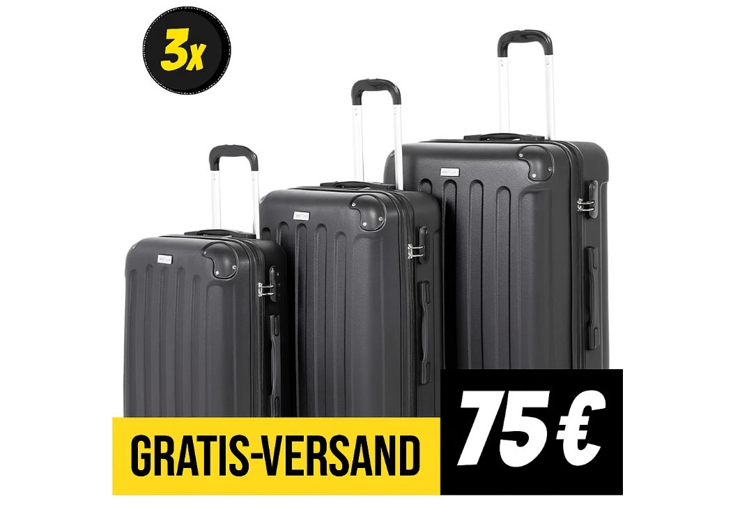 Sportspar: Dreiteiliges Kofferset für 75 Euro frei Haus