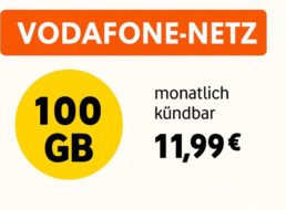 Knaller: Monatlich kündbare D-Netz-Flat mit 100 GByte für 11,99 Euro
