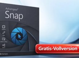Gratis: Ashampoo Snap 16 Vollversion zum kostenlosen Download