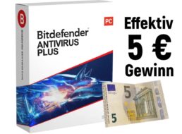Knaller: Bitdfender Antivirus Plus mit 5 Euro Gewinn