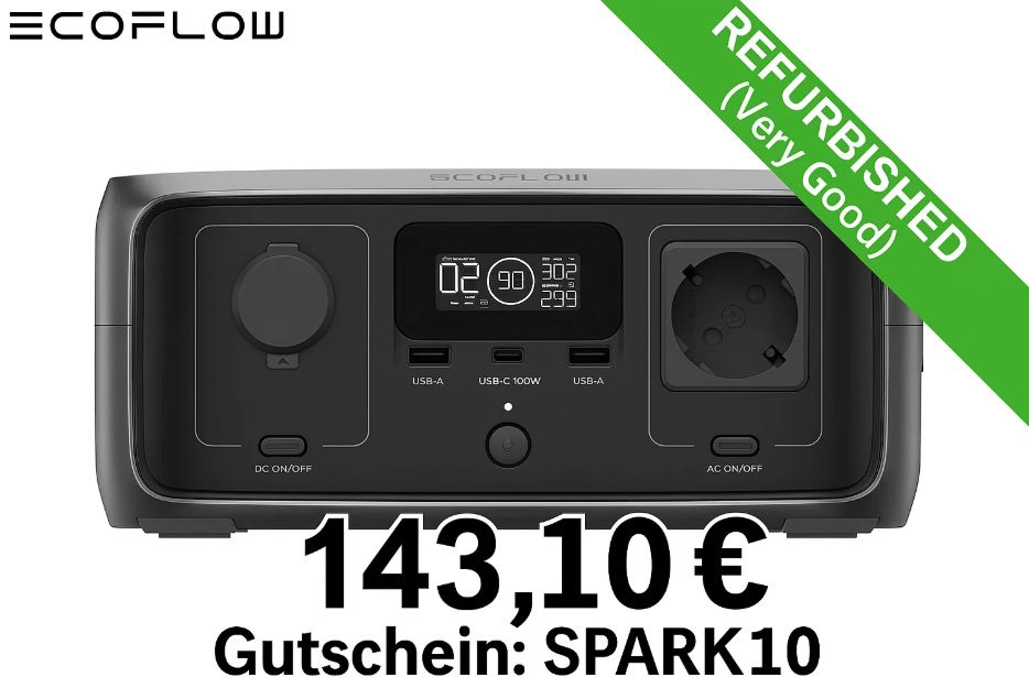 B-Ware: "EcoFlow River 3" für 143,10 Euro frei Haus