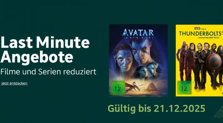 Amazon: Film-Geschenkideen bis zum 21. Dezember mit Rabatt