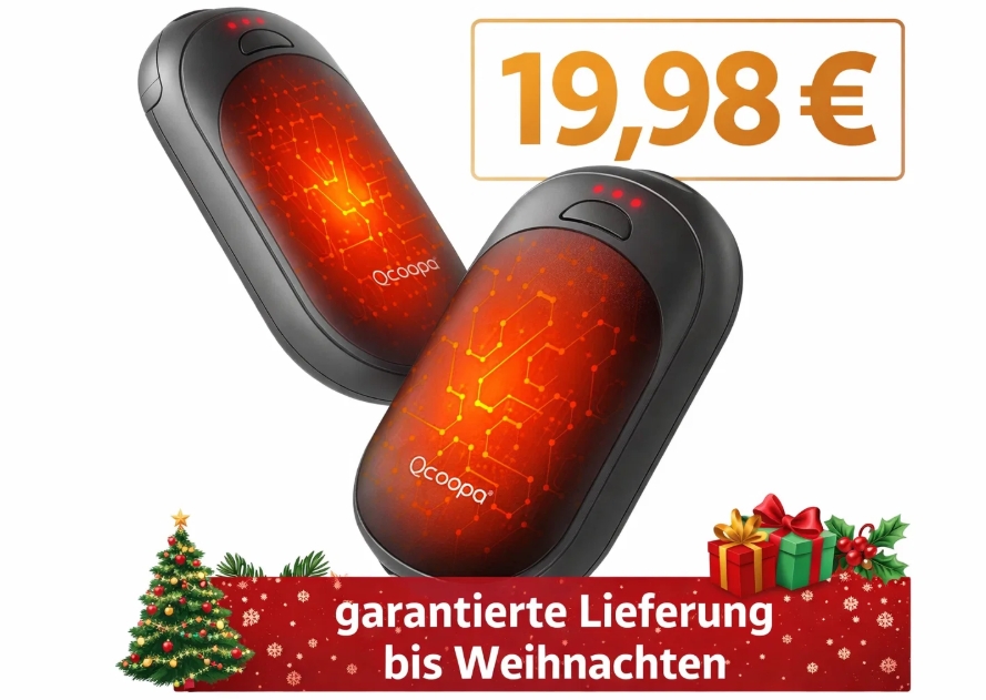 Amazon: Handwärmer mit garantierter Lieferung zum Fest für 19,98 Euro