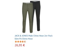 Jack & Jones: Doppelpack Chinohosen ab 26,95 Euro