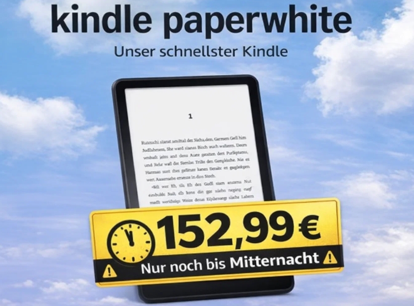 Amazon: Kindle-Modelle nur noch bis Mitternacht mit Rabatt