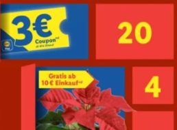 Lidl Plus: Gratis-Coupons ab sofort bis Weihnachten