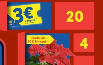 Lidl Plus: Gratis-Coupons ab sofort bis Weihnachten