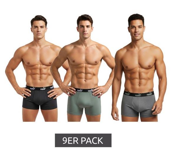 Outlet46: Neunerpack Boxer von Puma für 37,99 Euro