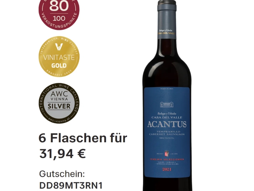 Weinboerse: 25 Prozent Rabatt und Gratis-Versand