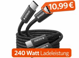 Anker: Ladekabel mit 240 Watt im Doppelpack für 10,99 Euro