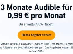Audible: 3 Monate für je 99 Cent, auch für Bestandskunden ohne Abo