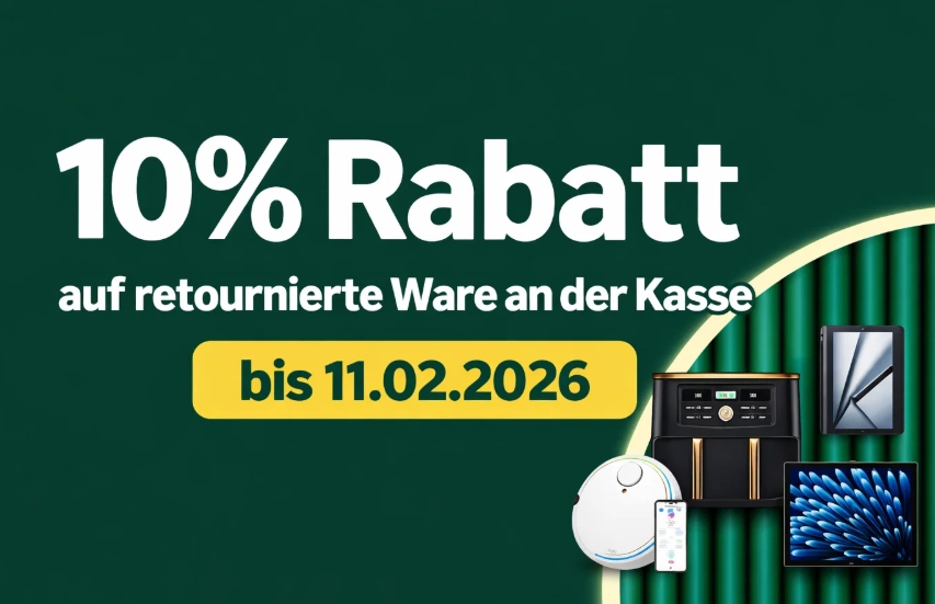 Amazon Retourenkauf: 10 Prozent Rabatt bis 11. Februar