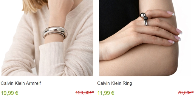 Calvin Klein: Armbänder und Schmuck mit Rabatt