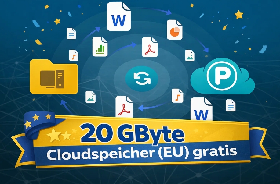 Gratis: 20 GByte Cloudspeicher auf EU-Servern zum Nulltarif