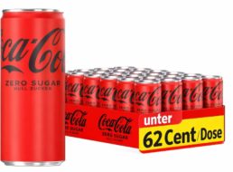 Coca Cola Zero: 24er-Pack im Sparabo zum Bestpreis von unter 62 Cent / Dose