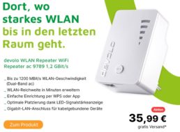 Völkner: WLAN-Repeater Devolo AC 9789 für 35,99 Euro frei Haus