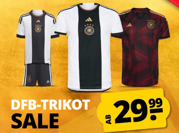 Sportspar: DFB-Trikotsale mit Schnäppchen ab 29,99 Euro