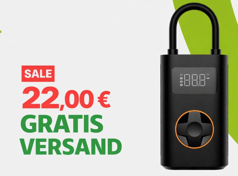 Völkner: Elektrische Luftpumpe "QiCycle N2" für 22 Euro frei Haus