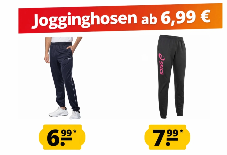 Sportspar: Jogginghosen ab 6,99 Euro