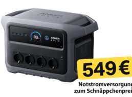 Notstromversorgung: „Anker SOLIX C1000“ für 549 Euro frei Haus