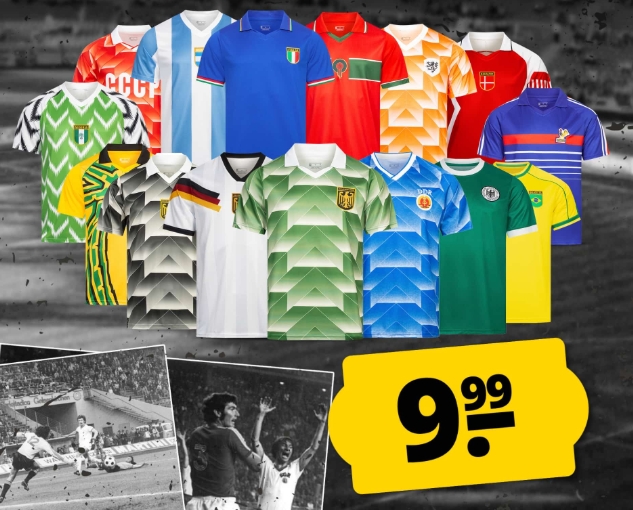 Sportspar: Retrotrikots für 9,99 Euro, Faschingskostüme für 3,99 Euro