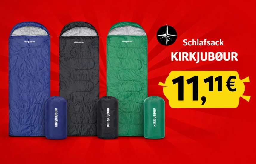 Sportspar: Outdoor-Schlafsäcke für 11,11 Euro