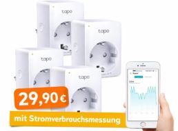 TP Link: Smartplugs mit Energiemessung im Viererpack für 29,90 Euro