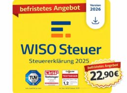 Amazon: WISO Steuer 2026 zum Bestpreis von 22,90 Euro