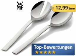WMF: Edelstahl-Salatbesteck Nuova für 12,99 Euro
