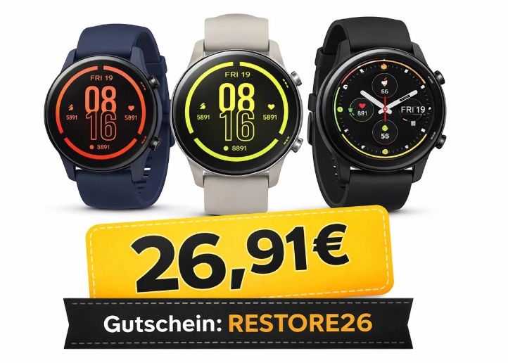 Ebay: Smartwatch "Xiaomi Mi" refurb für 26,91 Euro