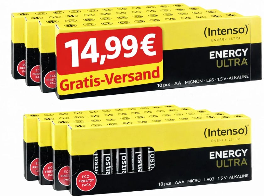 Ebay: 80er-Mixpack-Batterien AA & AAA für 14,99 Euro