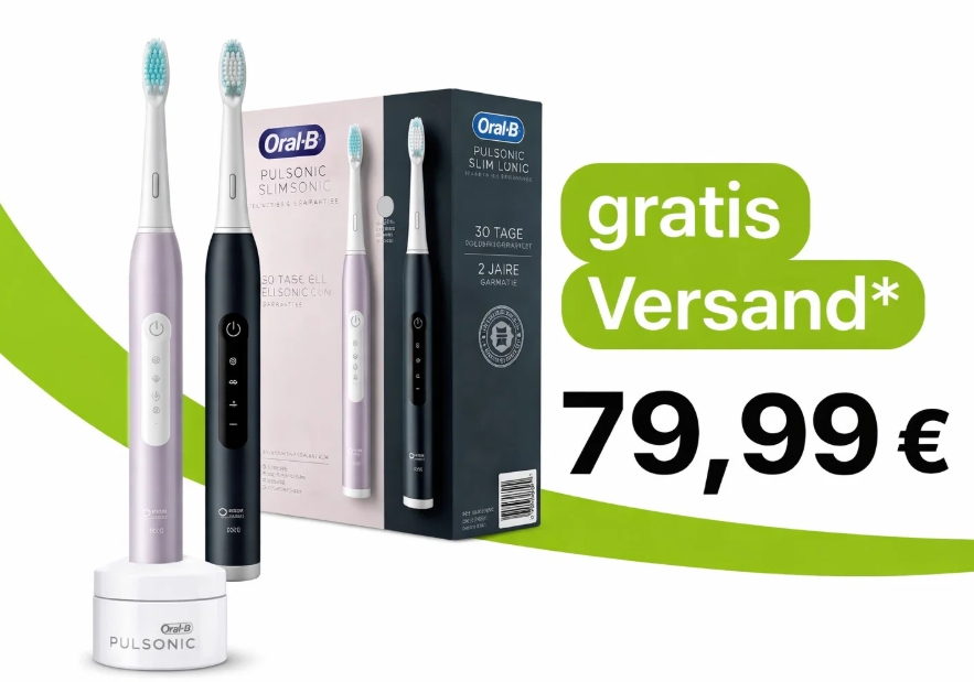 Braun: Schallzahnbürste Oral-B Pulsonic für 79,99 Euro