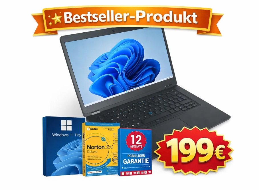 Dell: Notebook Renewed mit Windows 11 Pro für 199 Euro frei Haus