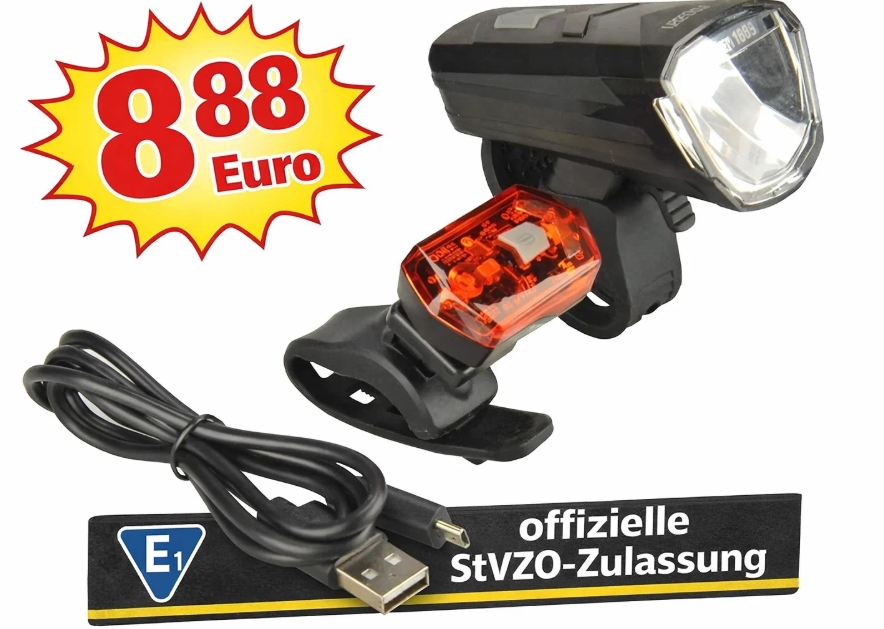 Ebay: Fischer-Fahrradleuchte als B-Ware für 8,88 Euro