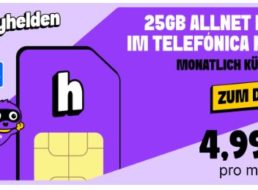 Handyhelden: Allnet-Flat mit 25 GByte 5G-Volumen für 4,99 Euro