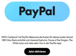 Gratis: 1 Monat HBO via Paypal