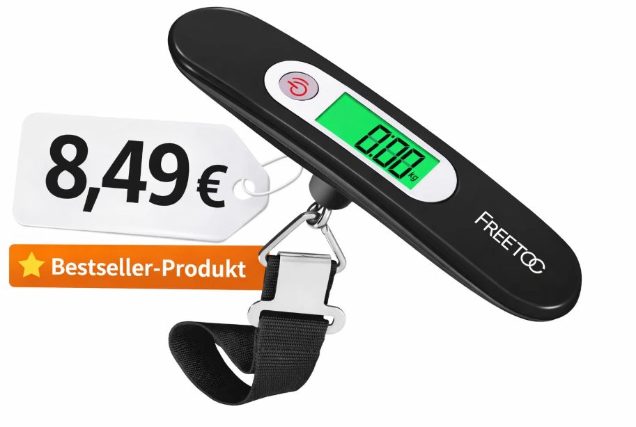 Amazon: Bestseller-Kofferwaage für 8,49 Euro