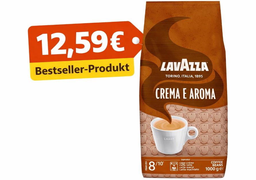 Lavazza: "Crema e Aroma" via Sparabo für 12,59 Euro