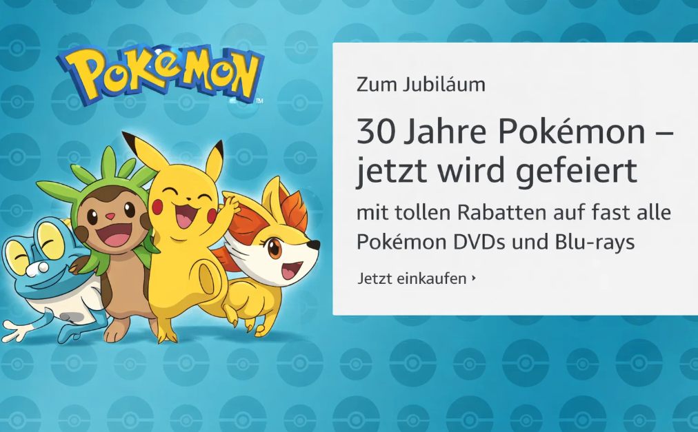 Amazon: Blu-rays und DVDs zum Pokémon-Tag mit Rabatt