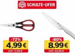 Schulte-Ufer: Messer und Scheren ab 4,99 Euro