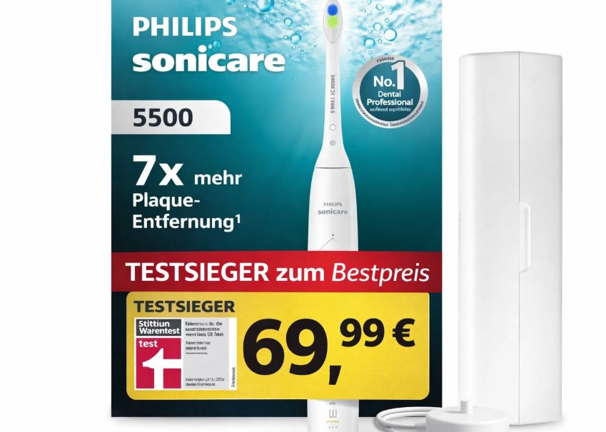 Testsieger: Philips Sonicare 5500 jetzt für 69,99 Euro im Angebot