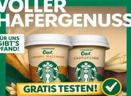 Starbucks: „Oat“-Kaffee dank Cashback zum Nulltarif