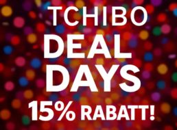 Tchibo: Deal Days mit 15 Prozent Extra-Rabatt