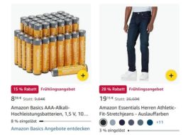 Amazon: Frühlingsangebote der Eigenmarken mit Rabatt