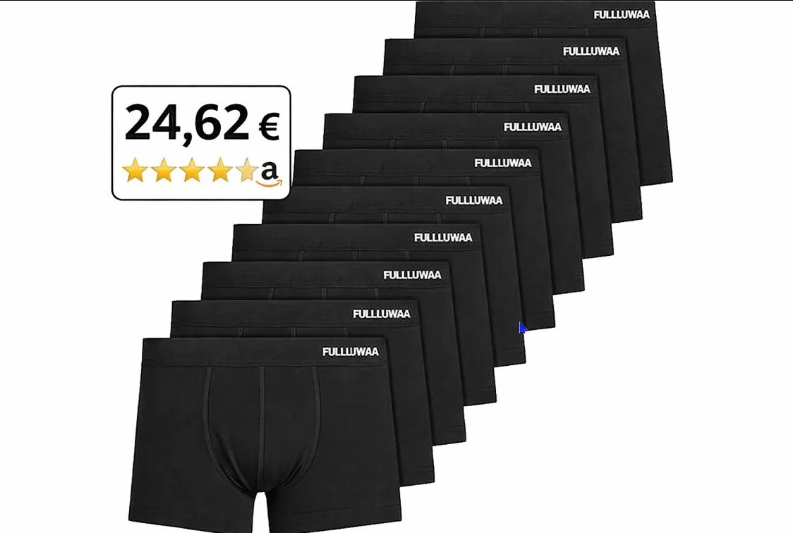 Amazon: Zehnerpack Boxershorts für 24,62 Euro